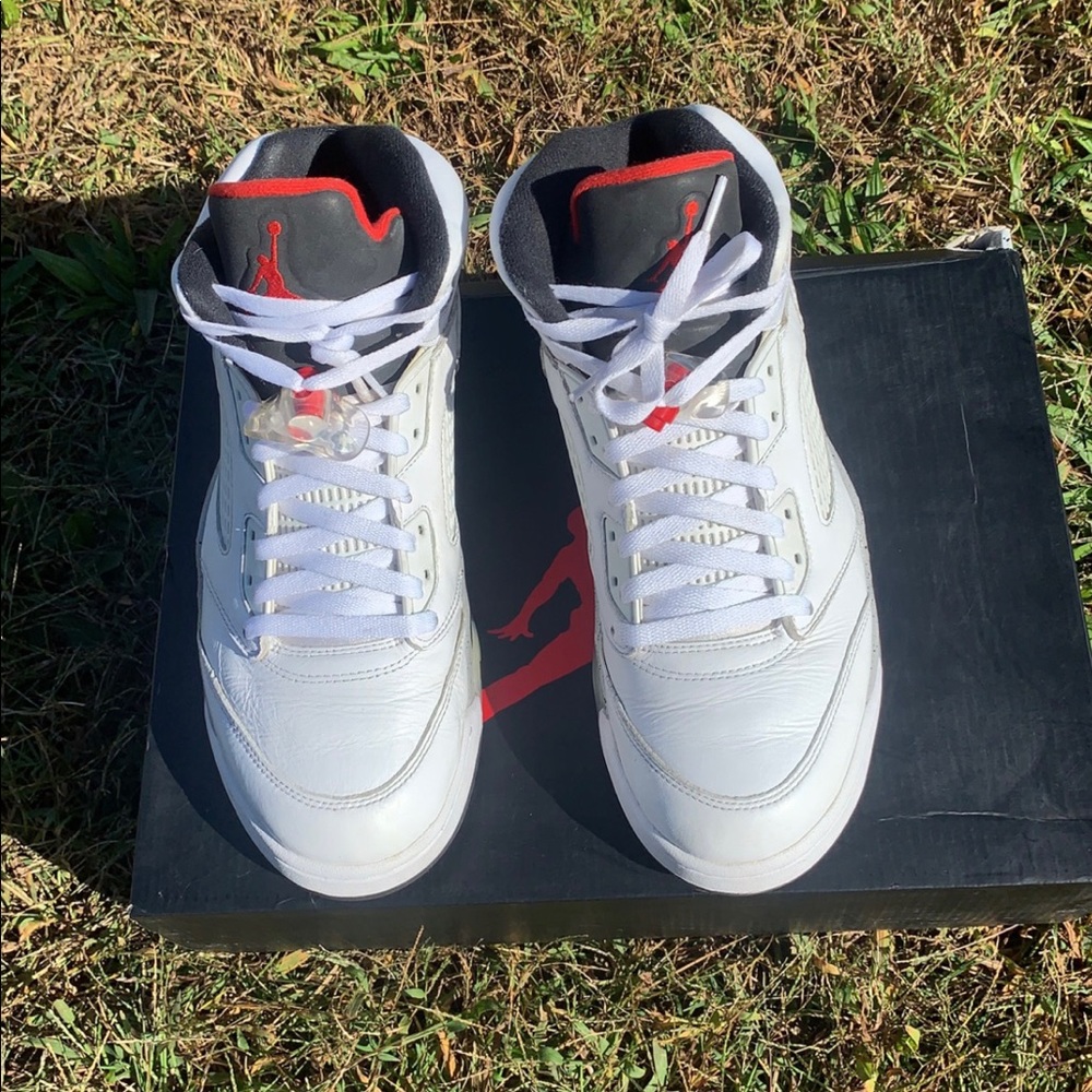 Jordan 5 white cement
